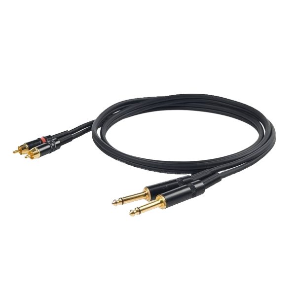 Cable Proel DH535LU3 2 Plug Mono 14 2Rca 3M