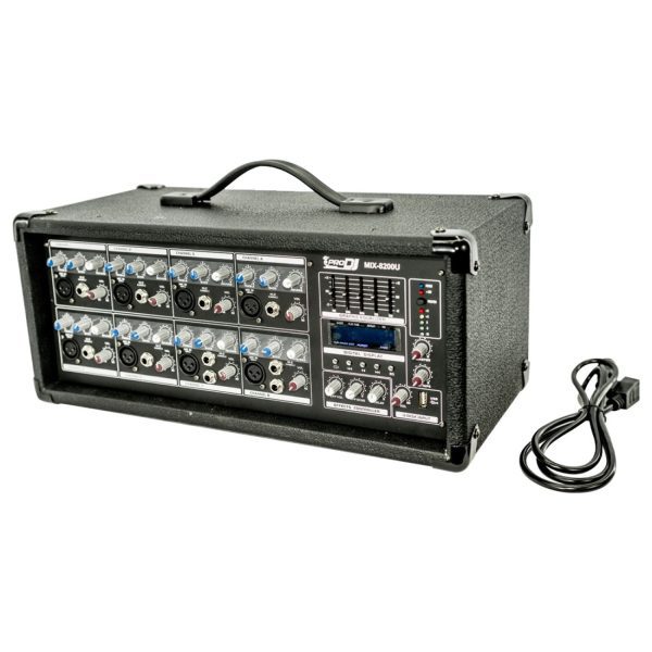 Consola Pro Dj MIX8200U Mezclador audio activa