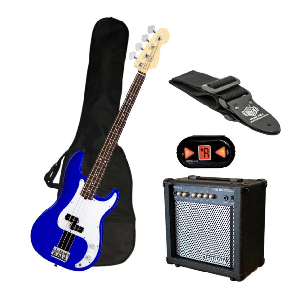 Combo Gsw CP Bajo Electrico Amplificador Azul