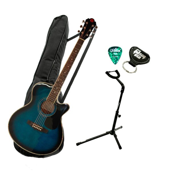 Combo Chateau DC Electroacustica Folk Azul