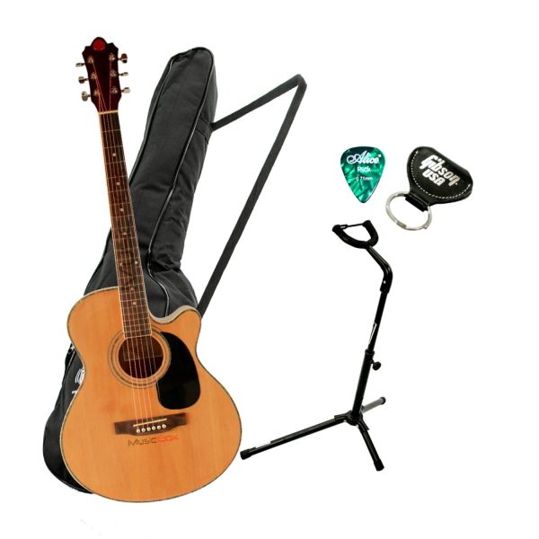 Combo Chateau DE Electroacustica Folk Natural