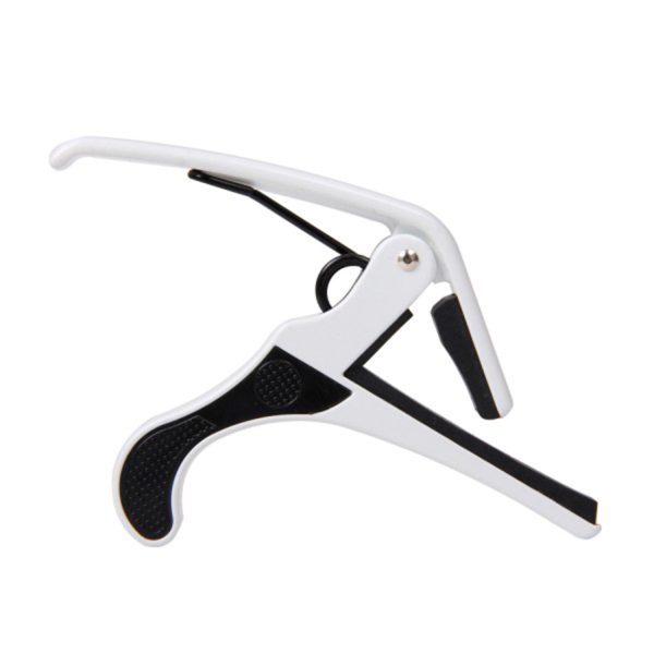 Alice A007CWH Capodastro Pinza Resorte Blanco