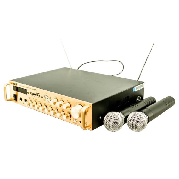 Amplificador Pro Dj RA1002W sonido Radio Negro 160W