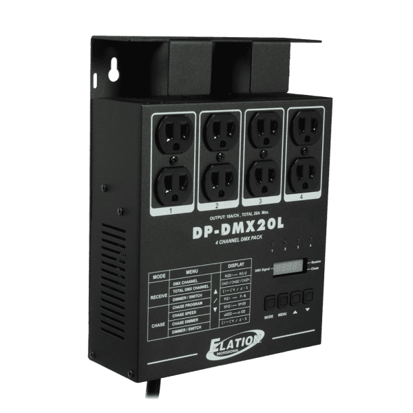 Dimmer Adj DPDMX20L DMX Negro