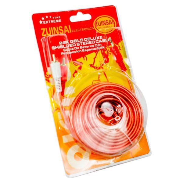 Cable Zuinsai GOLD2X1ST25 1Plug 2Rca 8M
