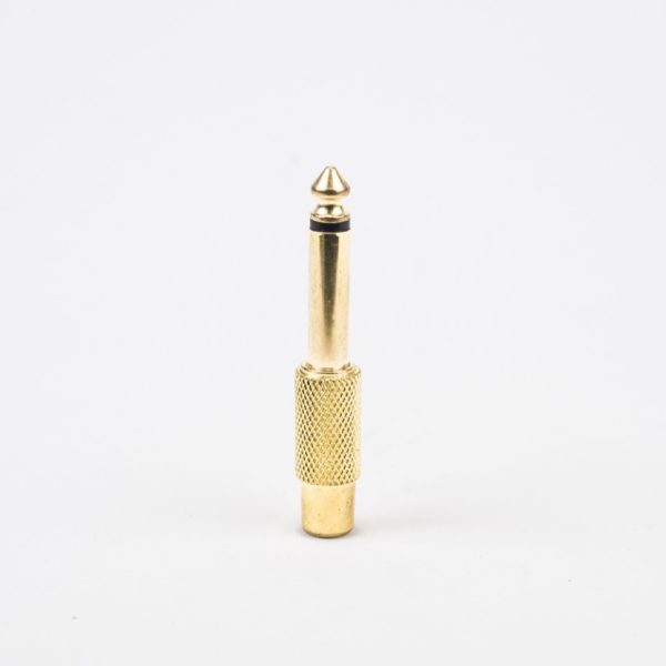Adaptador Zuinsai ZSE7068G 6.3 / Rca Dorado