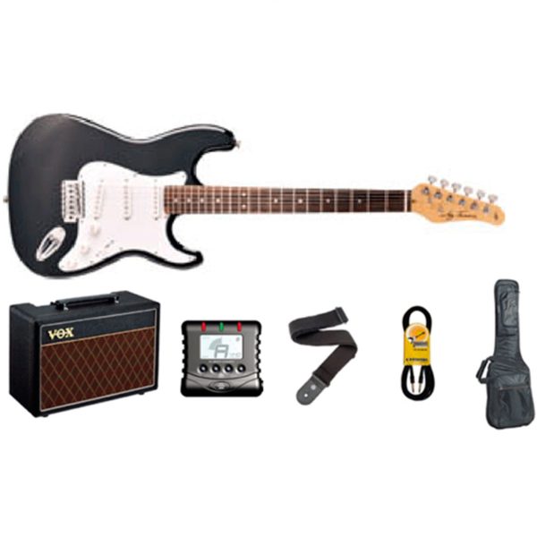 Guitarra Jay Turser JT300BKPAK electrica amp Kit Negro