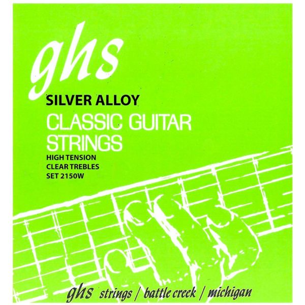 Encordado Ghs 2150WSET Guitarra clasica Plateado Nylon