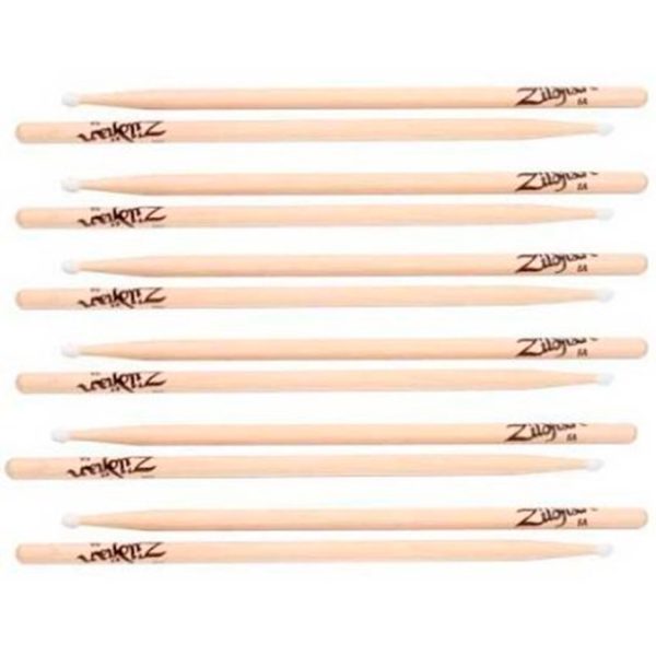 Baquetas Zildjian 5ANN 6 Pares Nylon