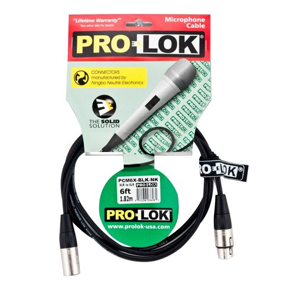 Cable Prolok PCM10XNK Micrófono XLR / XLR 3M