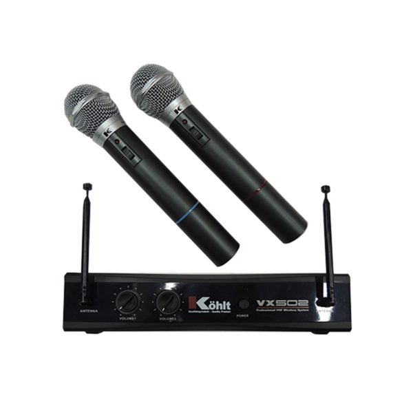 Micrófono Kohlt KVX502 Inalámbrico Mano Vhf