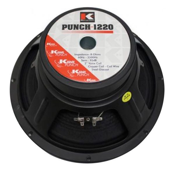 Parlante Kohlt PUNCH1220 Acero Cesta 12"  Acero