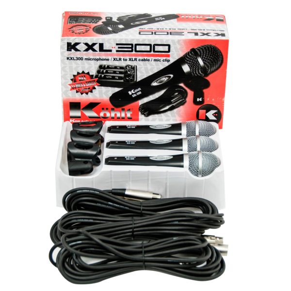Micrófono Kohlt KXL300 dinamicos Set 3 und