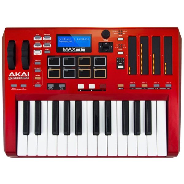 Controlador Akai MAX25 Midi 25Teclas