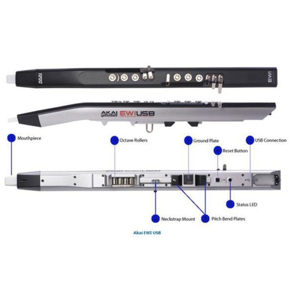 Instrumento Akai EWI USB Viento Electronico controlador