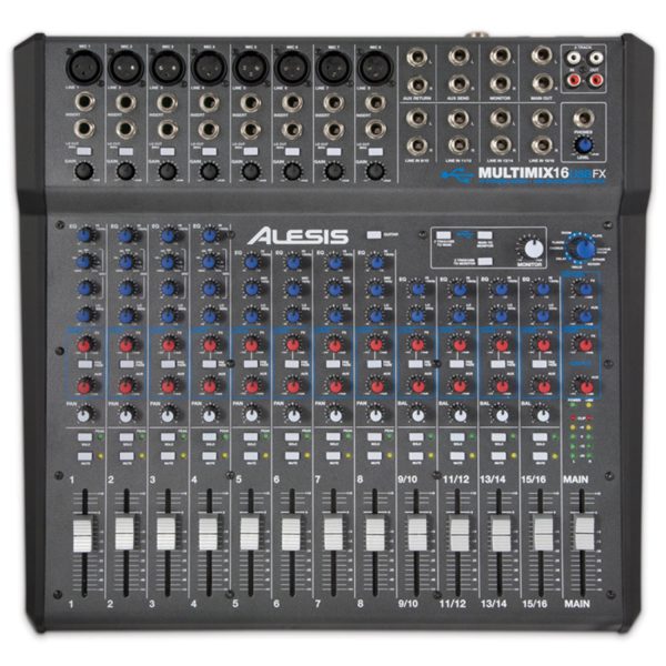 Consola Alesis MULTIMIX16USBFX Mezclador audio