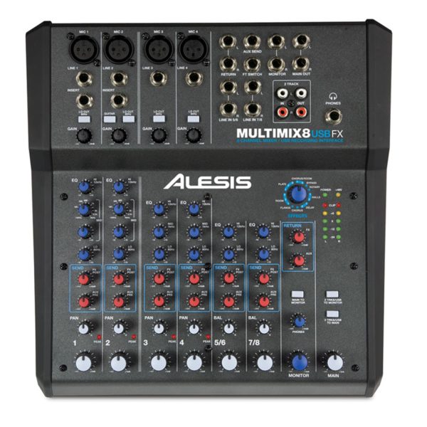 Receptor Alesis MULTIMIX 8 USB FX Bluetooth Estereo