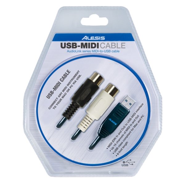 Cable Alesis USB-MIDI CABLE Interfaz Usb / Midi