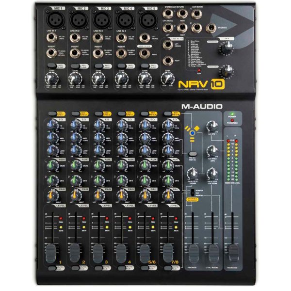 Consola M-Audio NRV10 Mezclador audio