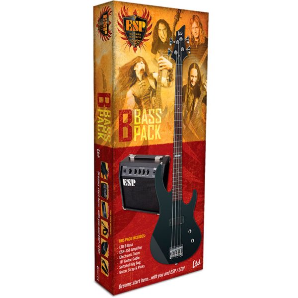 Bajo Esp B-PACK BLKS Electrico Amplificador Kit