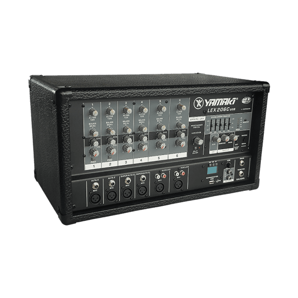 Consola Yamaki LEX206CUSB Mezclador audio
