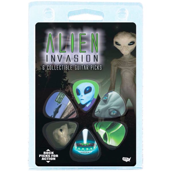 Picks Hot Picks 1AIVRCS Guitarra set 6 und Alien