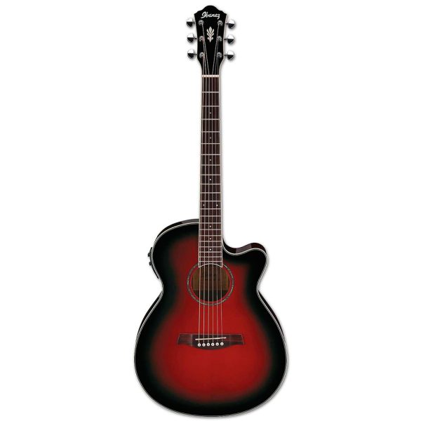 Guitarra Ibanez AEG10II Electroacustica Rojo