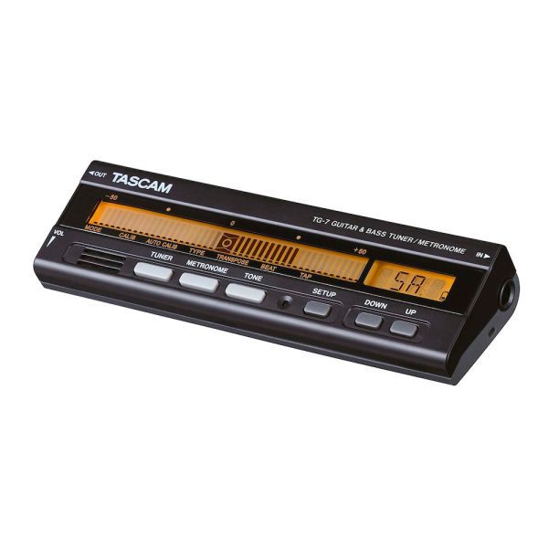 Afinador metrónomo Tascam TG-7 Pantalla Lcd Luz Fondo