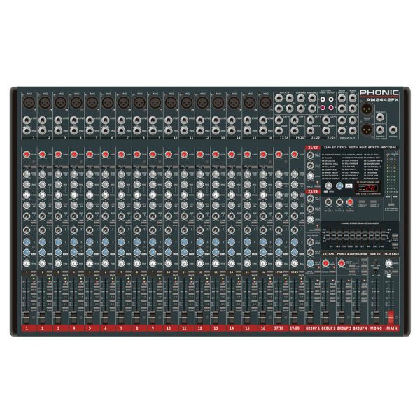 Consola Phonic AM2442FX Mezclador audio