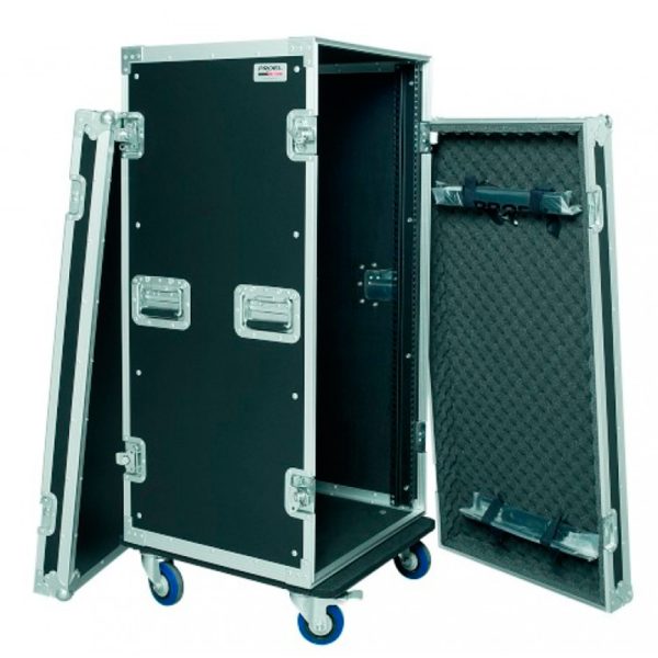 Rack Proel CR224BLKMW 24 Und Madera Tapa Frontal