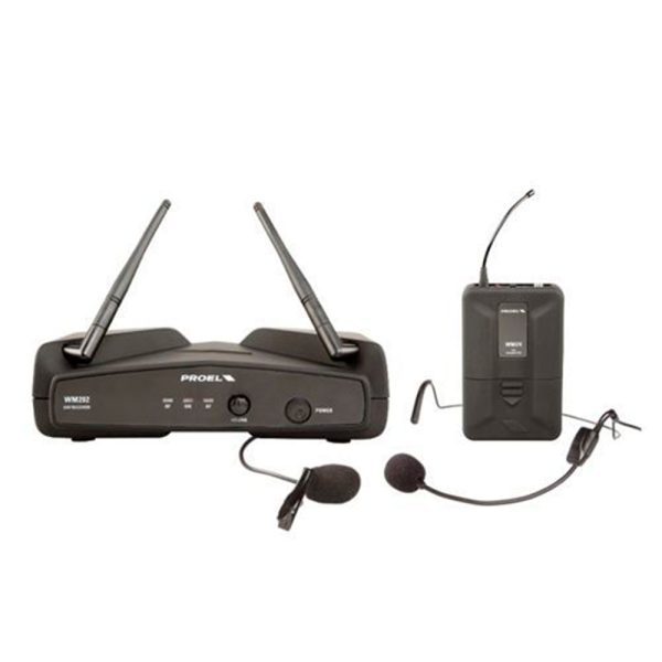Micrófono Proel WM202HUS Inalámbrico Uhf Solapa