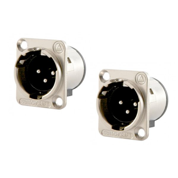 Conector Switchcraft E3MSC Xlr Macho Acabado Niquel