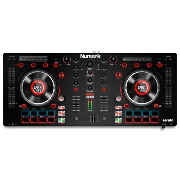 Controlador Numark MIXTRACK PLATINUM DJ pantallas LCD