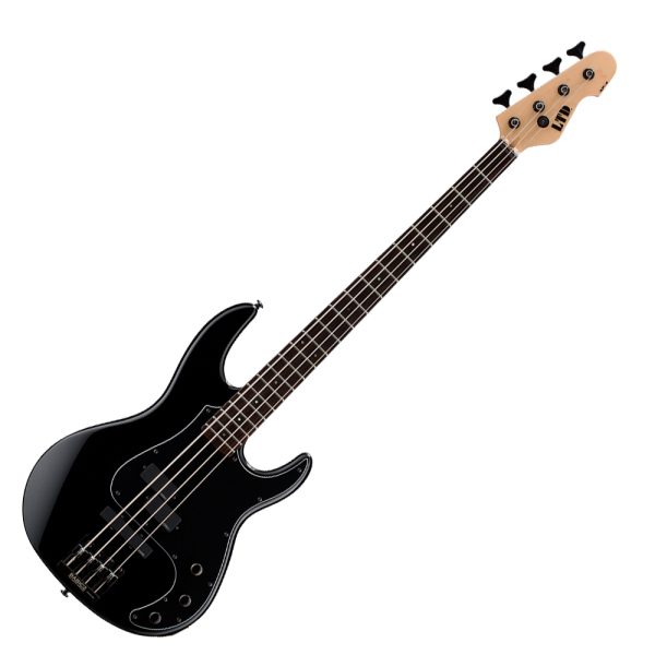 Bajo Esp AP-4BLK electrico trastes Jumbo mic EMG Negro 4C