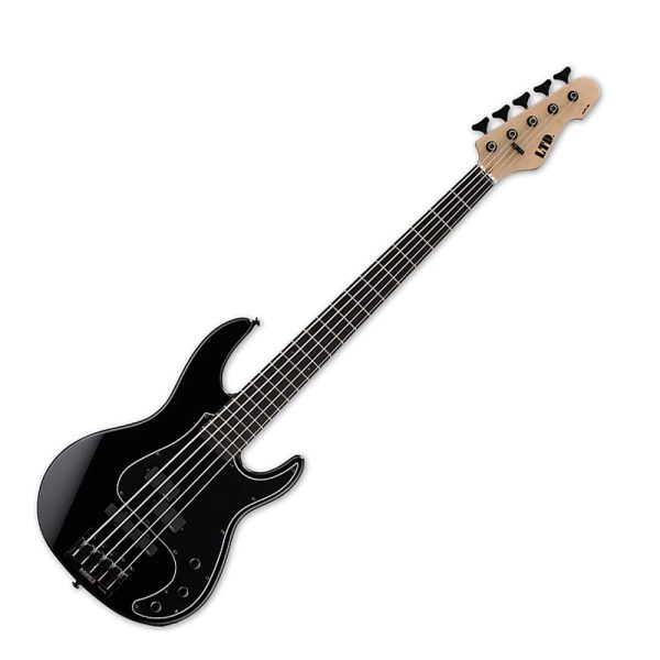 Bajo Esp AP-5BLK electrico trastes Jumbo mic EMG Negro 5C