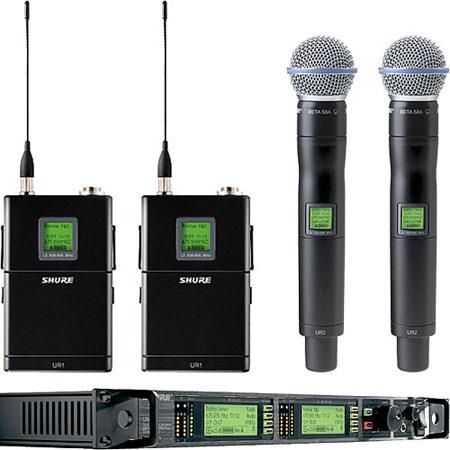 Sistema Shure UR124D+/BETA58 pro wireless sinc infraroja