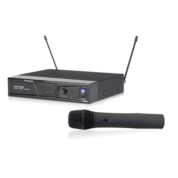 Micrófono Phonic PR-800 Inalámbrico mano UHF