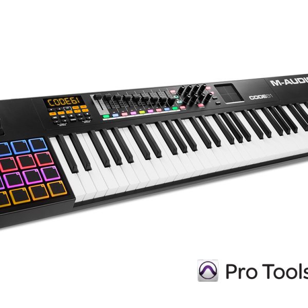 Piano M-Audio CODE 61 BLK controlador MIDI 61Teclas