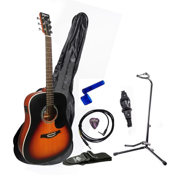 Combo Guitarra Tagima TW25 Electroacustica +base 6 acceso