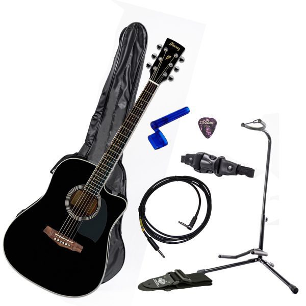 Combo guitarra Ibanez PF15ECE Electroacustica +base 6 a