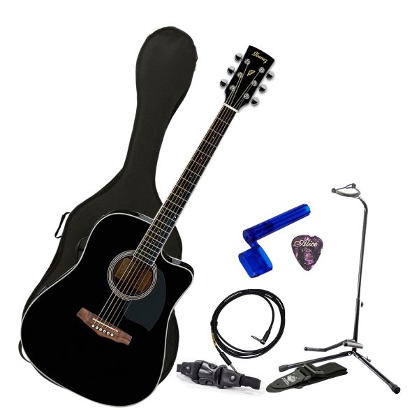 Combo Guitarra Ibanez PF15 Electroacustica +base 6 accesorio