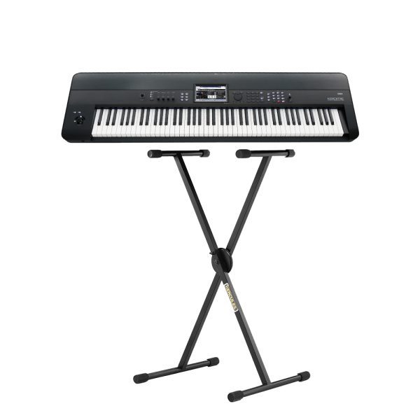 Combo Sintetizador Korg Krome 88 Base Hercules KS110B