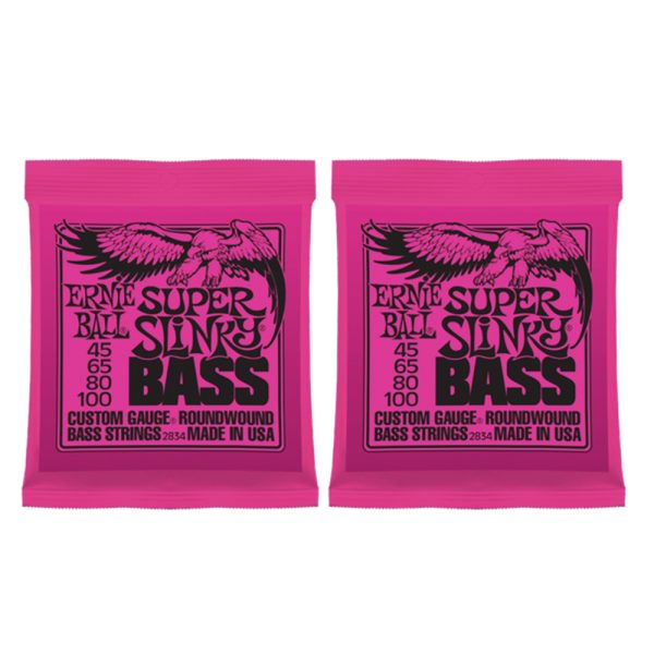 Combo Encordado Ernie Ball 2834 Bajo electrico 4C x 2 unidad