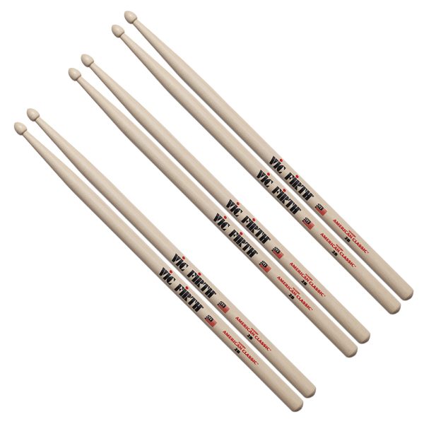 Combo baquetas Vic Firth 2B x 3 unidades
