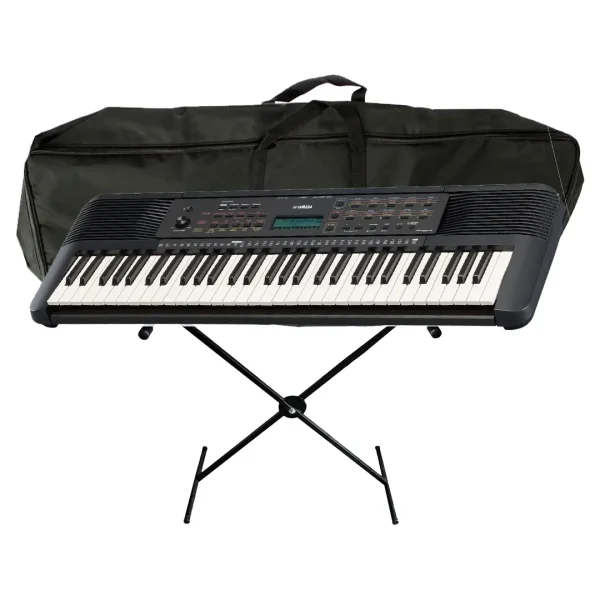Yamaha PSR-E360 Combo Teclado base estuche adaptador teclado