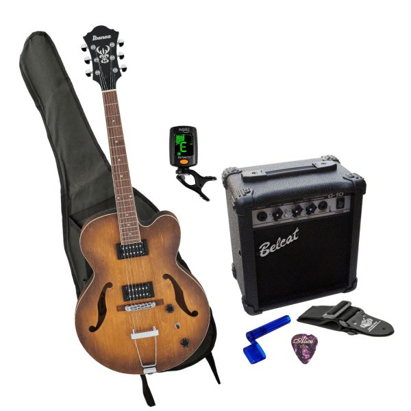 Ibanez AF55-TF Guitarra Amplificador + Afinador + Estuche