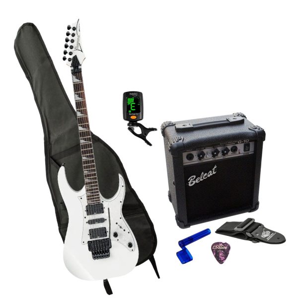 Guitarra Ibanez RG350DXZ-WH Amplificador + Afinador + Estuche