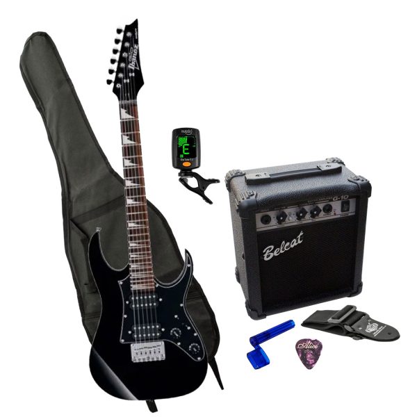 Ibanez GRGM21-BKN Guitarra Amplificador + Afinador + Estuche