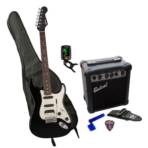 Fender SQ CONTEMPORARY Guitarra Amplificador + Afinador + Estuche