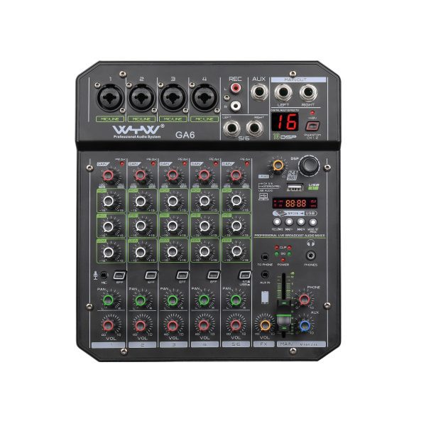 Pro dj GA06 Mezclador Reproductor e Interfaz USB Bluetooth